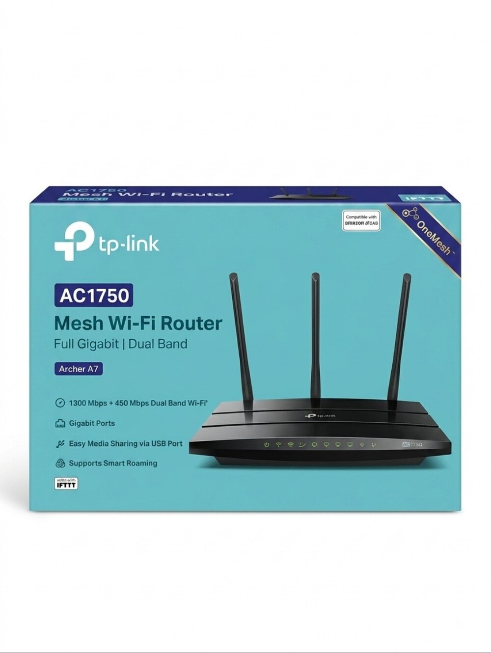 TP-Link AC1750 Mesh Wi-Fi Router Archer A7 - Black